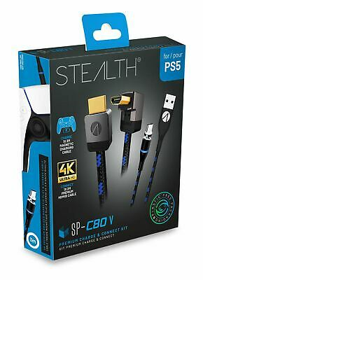 PREMIUM KIT HDMI ETHERNET ULTRA HD 4K CABLE AND MAGNETIC CABLE CHARGE AND PLAY STEALTH SP-C80V PS5 PREMIUM KIT HDMI ETHERNET ULTRA HD 4K CABLE AND MAGNETIC CABLE CHARGE AND PLAY STEALTH SP-C80V PS5